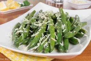 Lemon Butter Green Beans with Parmesan