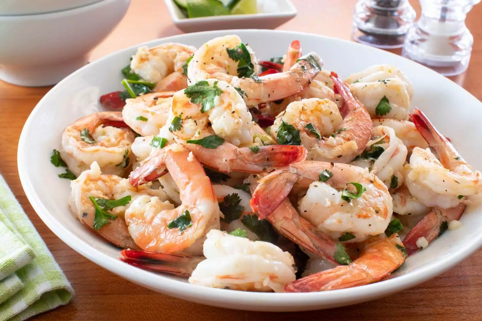 Garlic Butter Shrimp with Lime and Cilantro