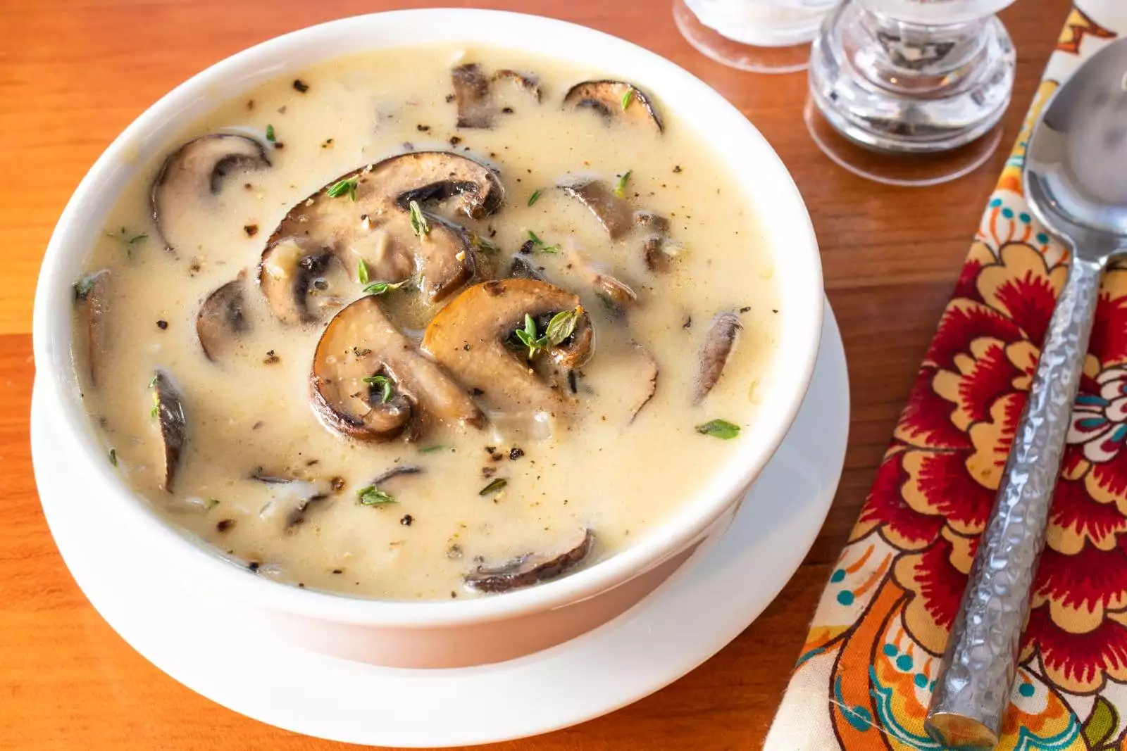 Creamy Roasted Mushroom Soup