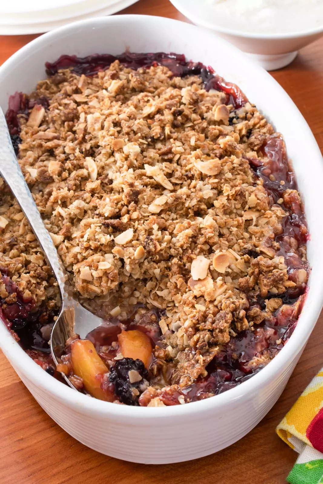 Blackberry and Nectarine Crisp