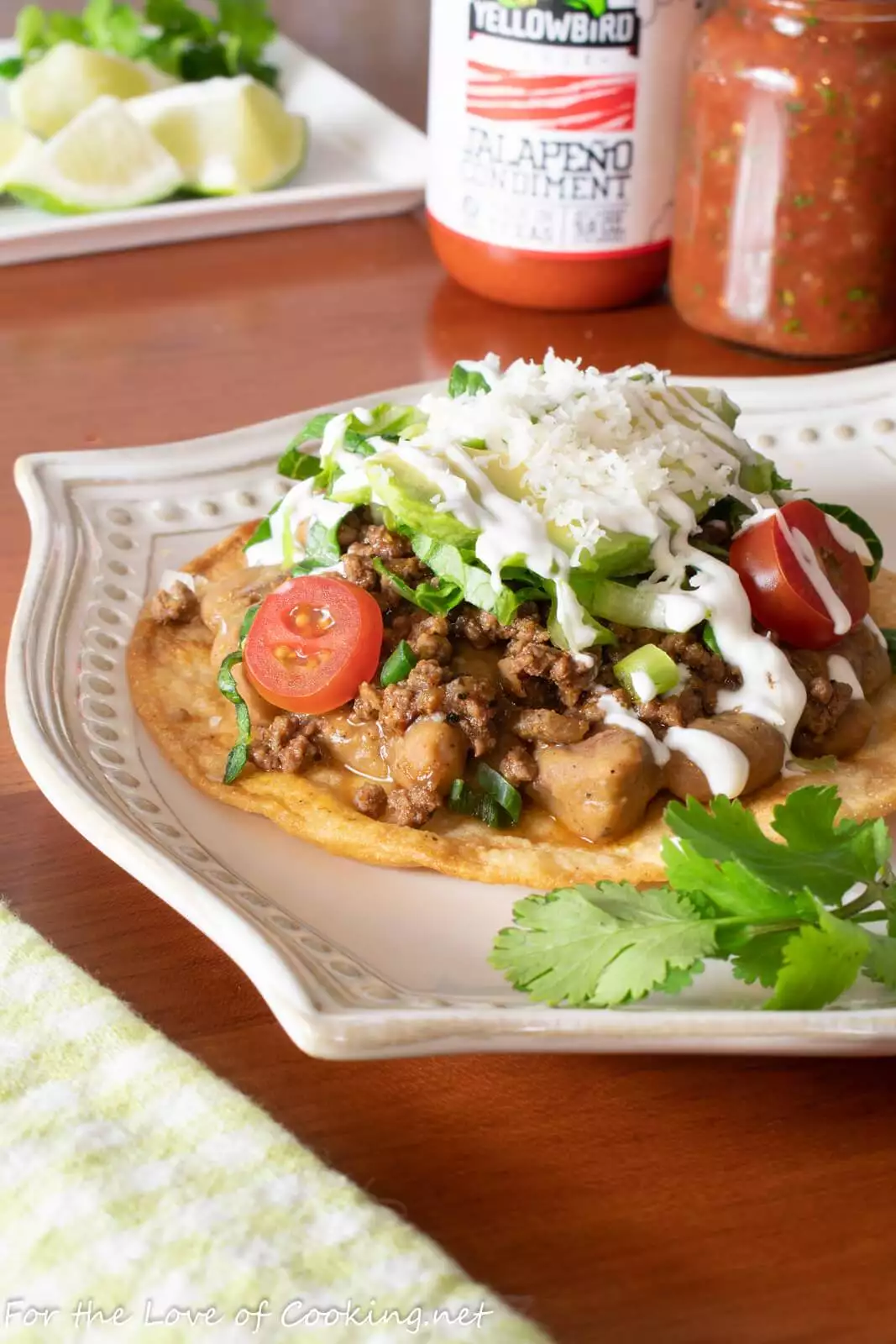 Loaded Beef Tostadas