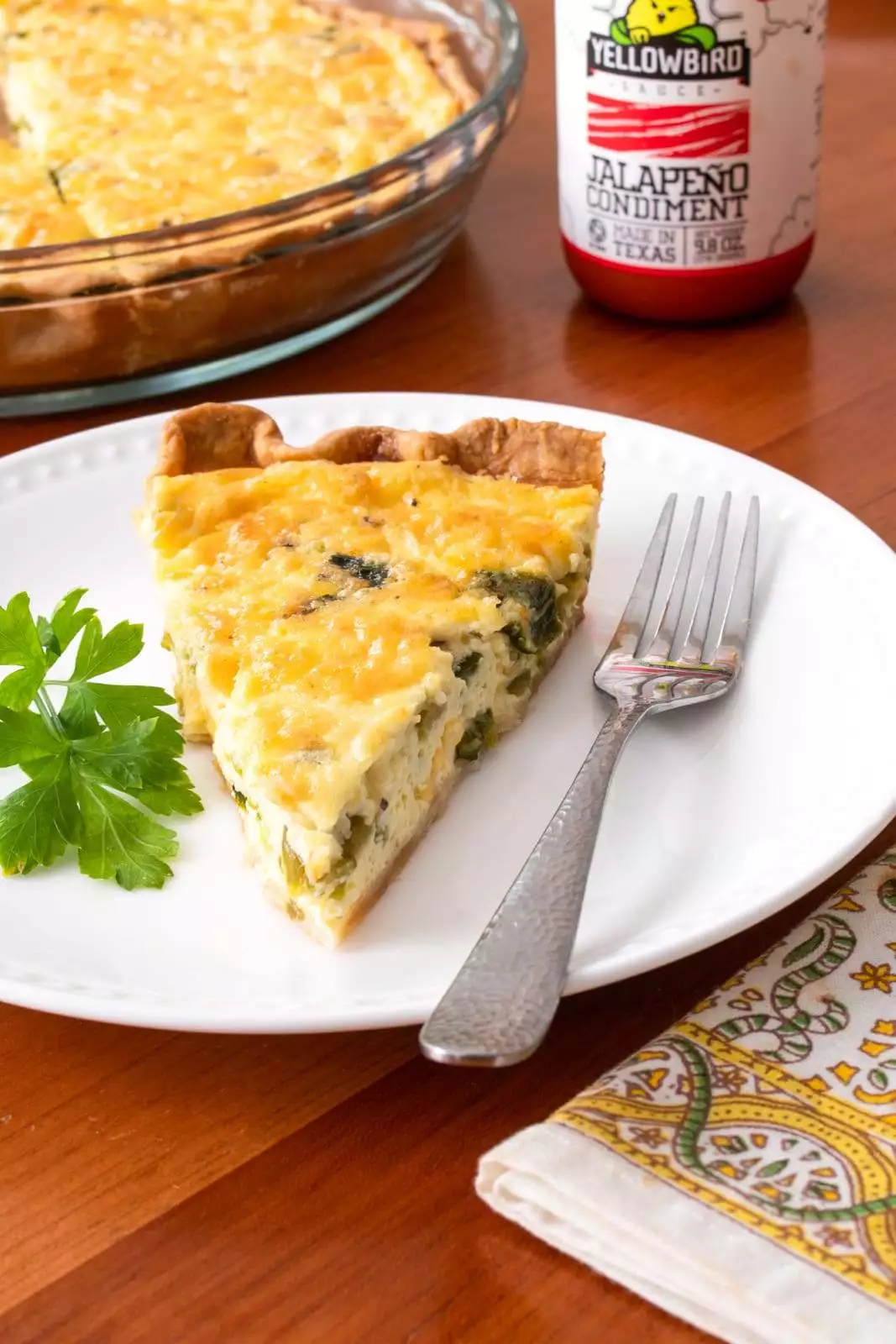 Green Chile Quiche