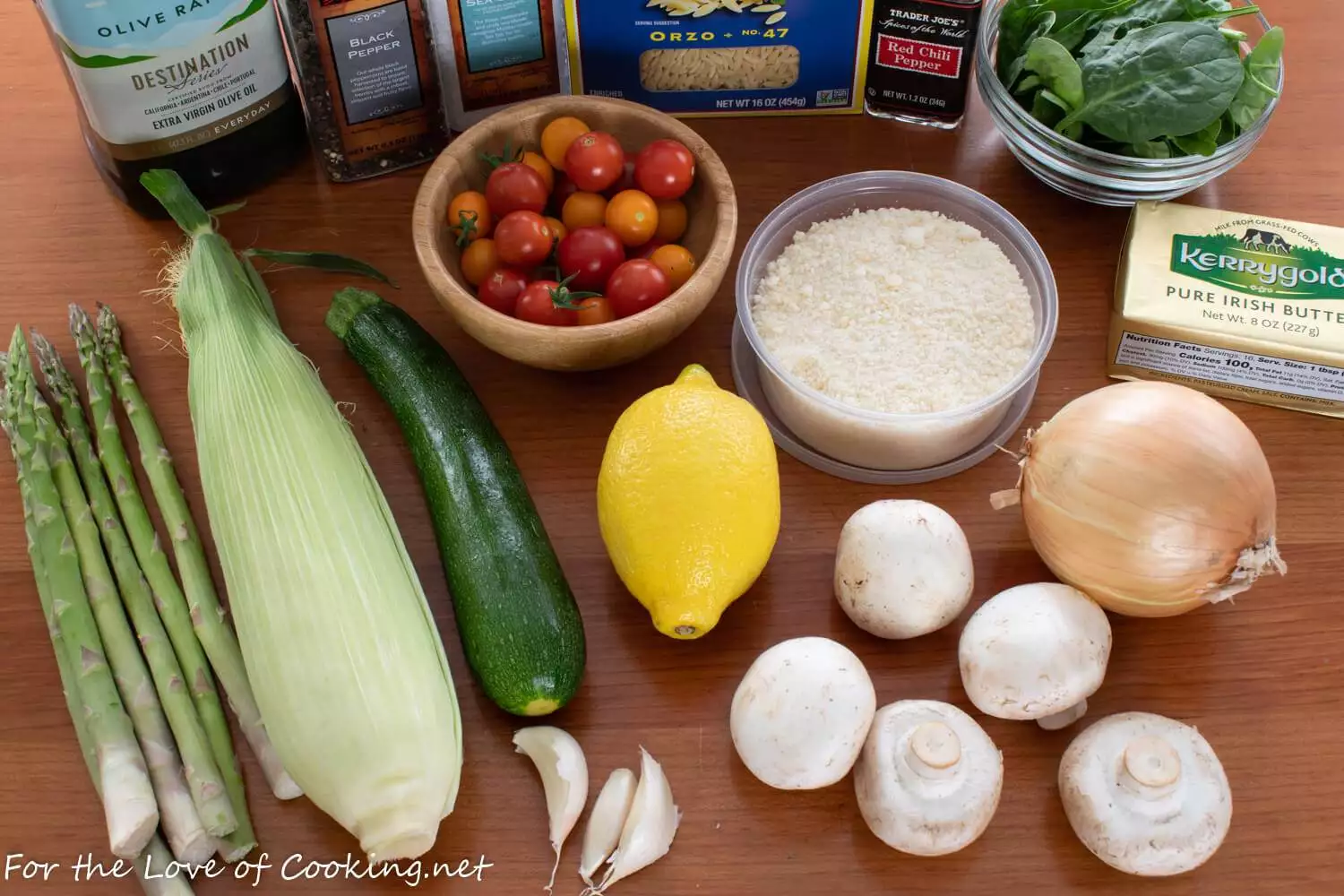 Orzo with Roasted Summer Vegetables