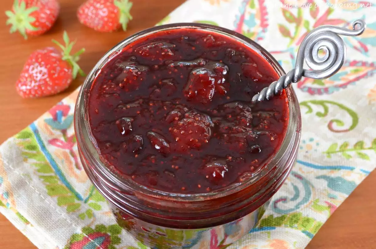 Skillet Strawberry Jalapeno Jam