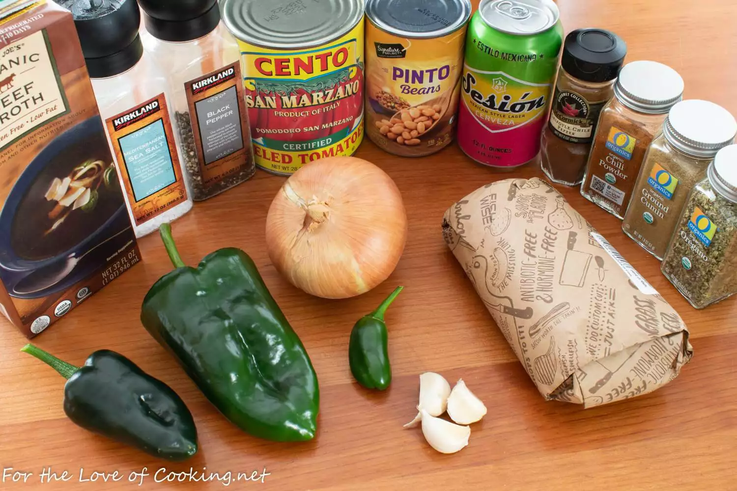 Smoky Beef and Poblano Chili