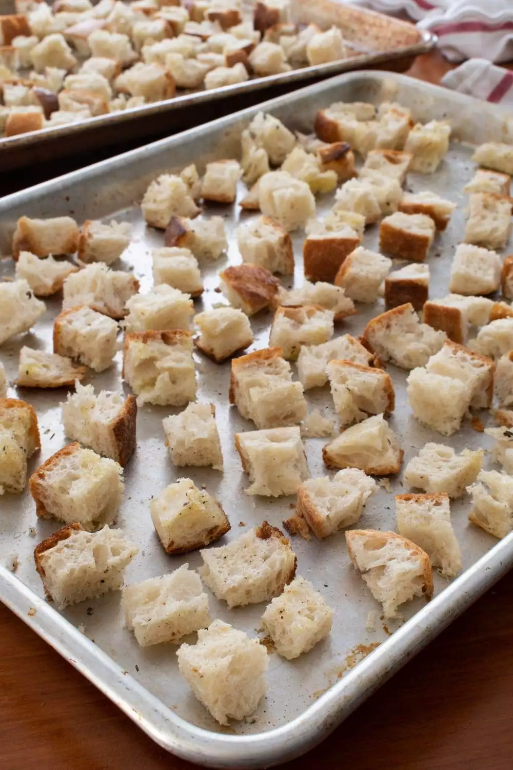 Homemade Bread Cubes for Stuffing