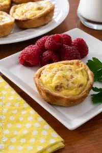 Mini Bacon and Gruyere Quiche