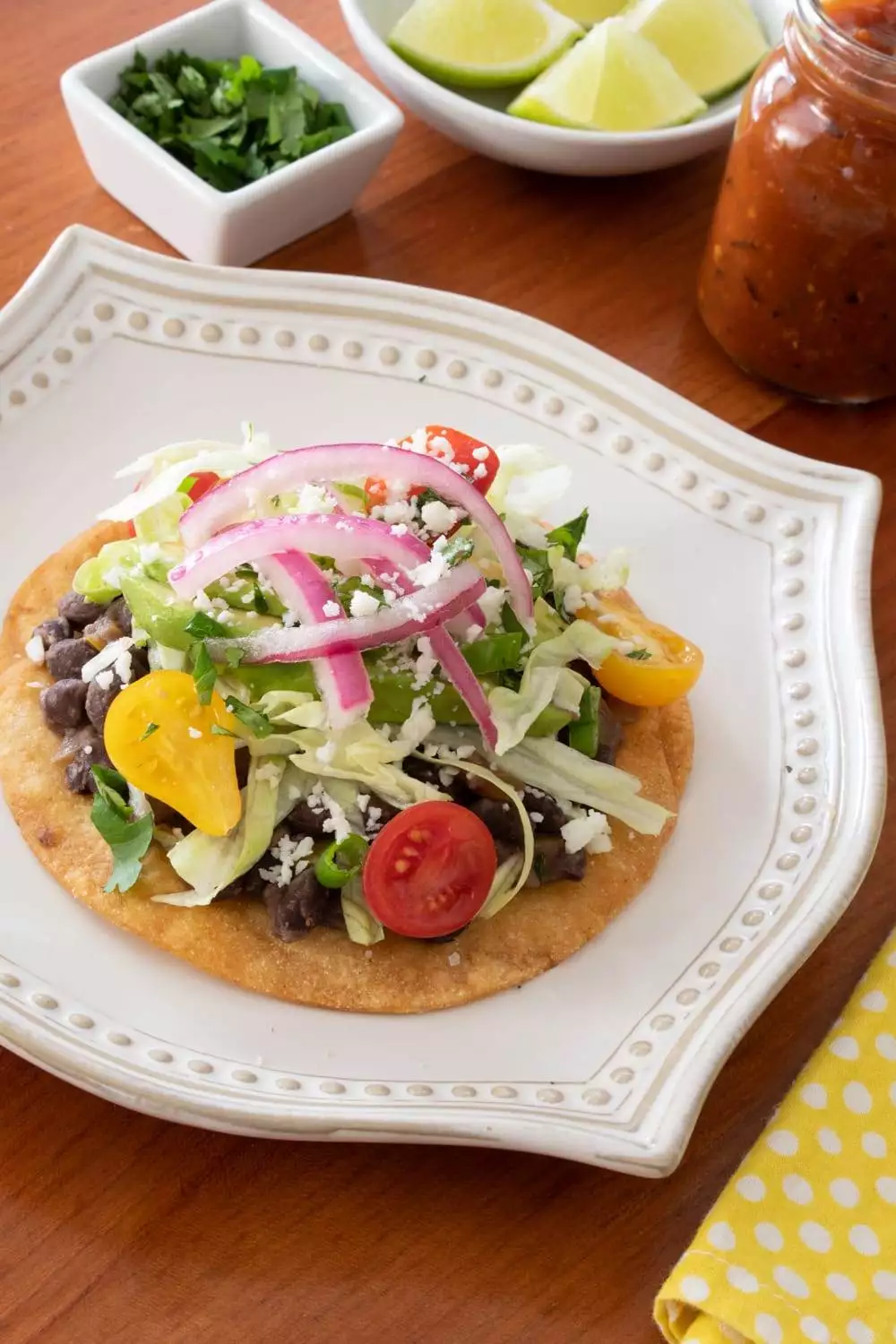 Black Bean Tostada