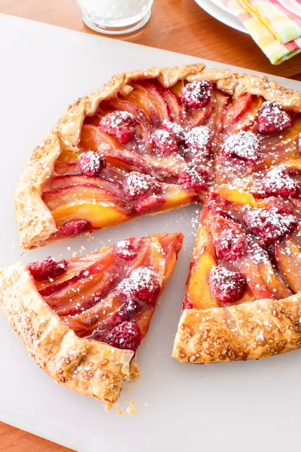 Nectarine and Raspberry Galette