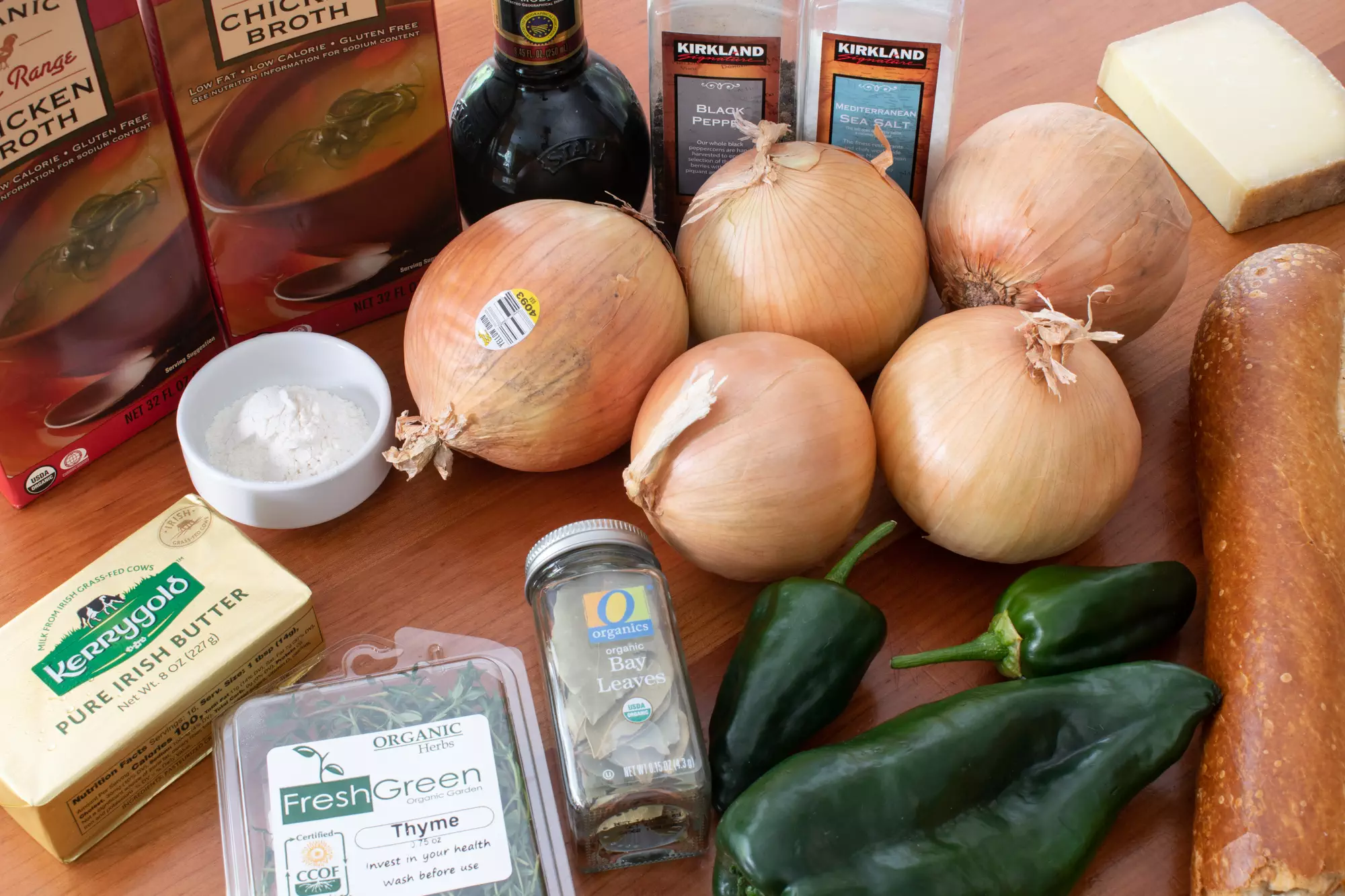 French Onion Soup with Roasted Poblano