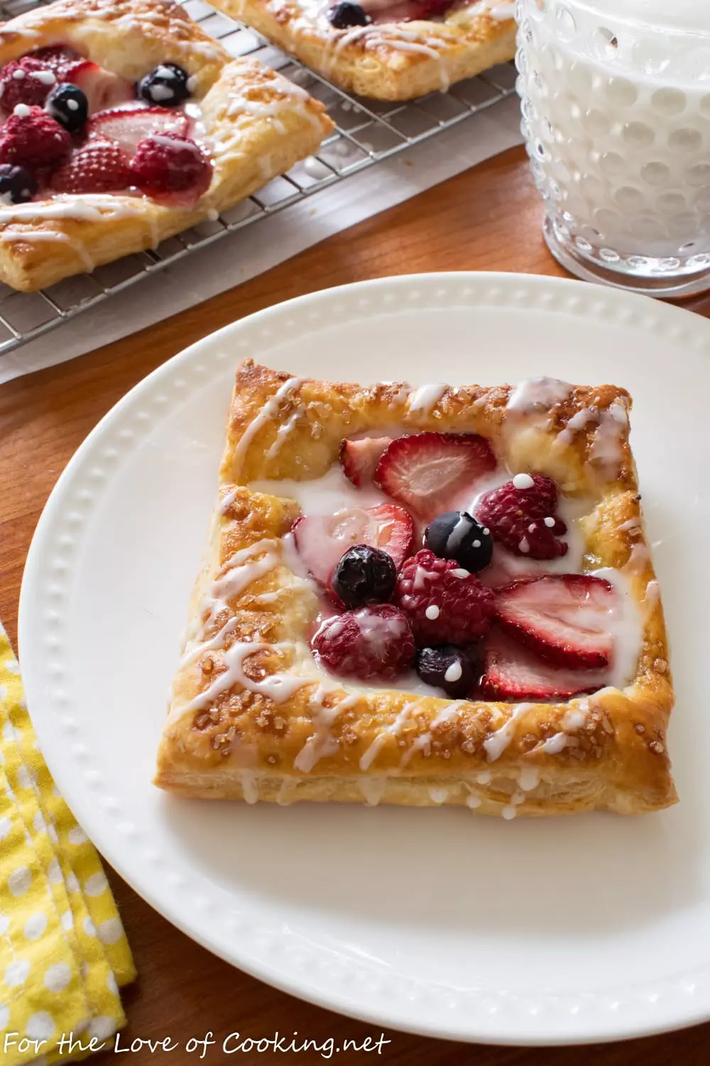 Glazed Triple Berry Tartlets