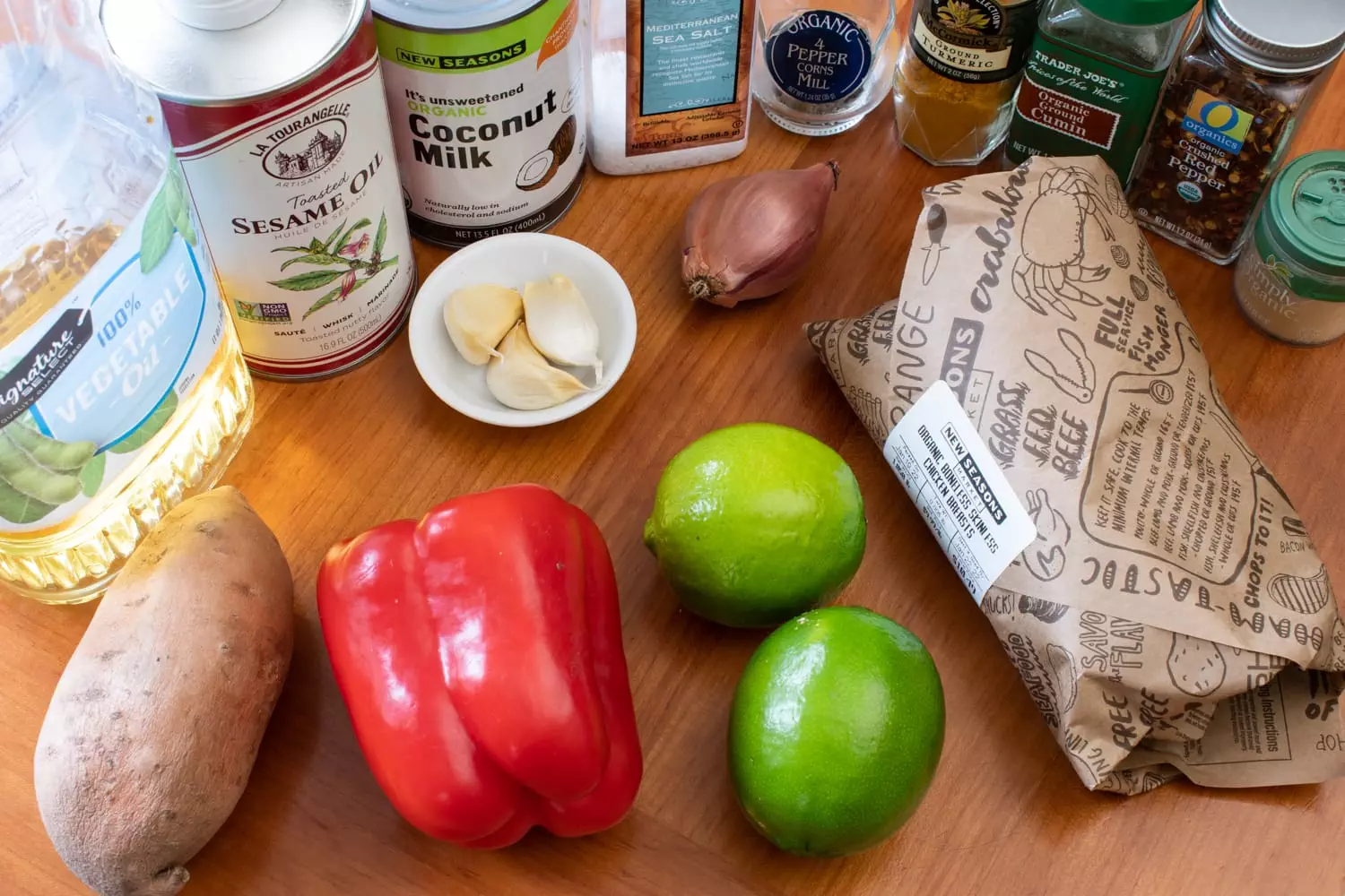 Coconut Milk Braised Chicken with Sweet Potatoes