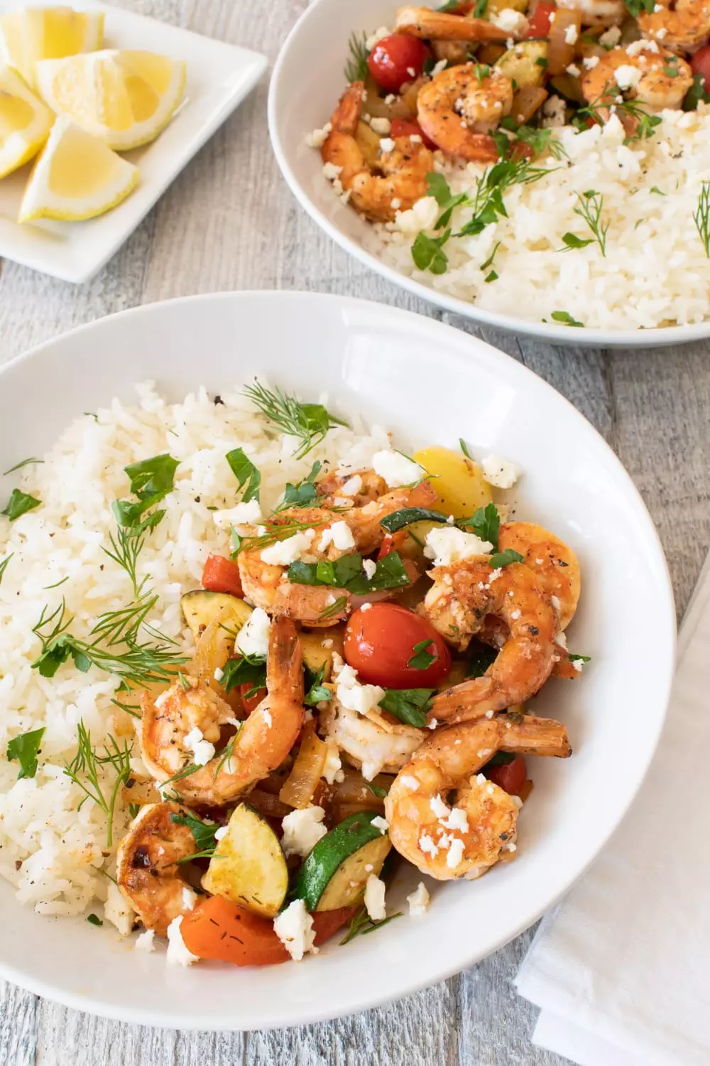 Greek Shrimp Bowls