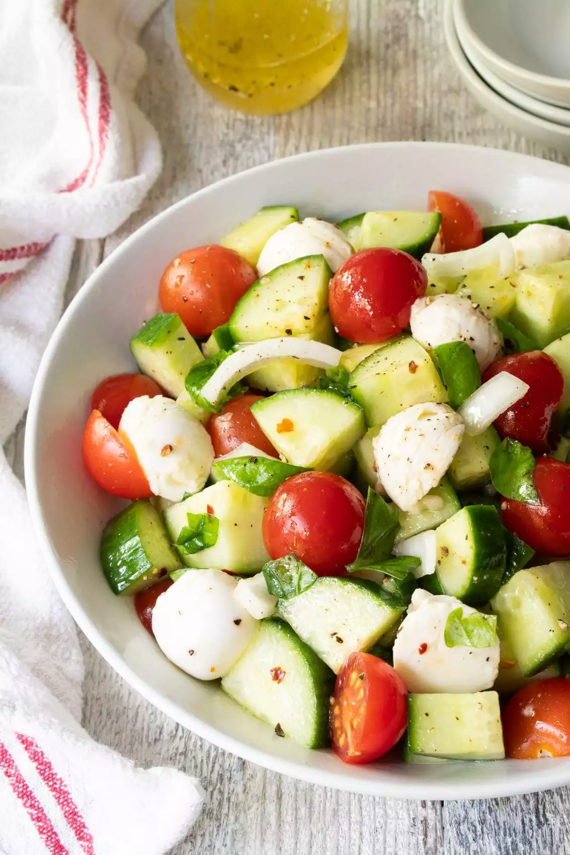 Cucumber Caprese Salad