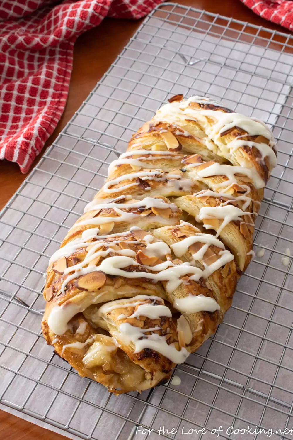 Glazed Apple Danish Braid