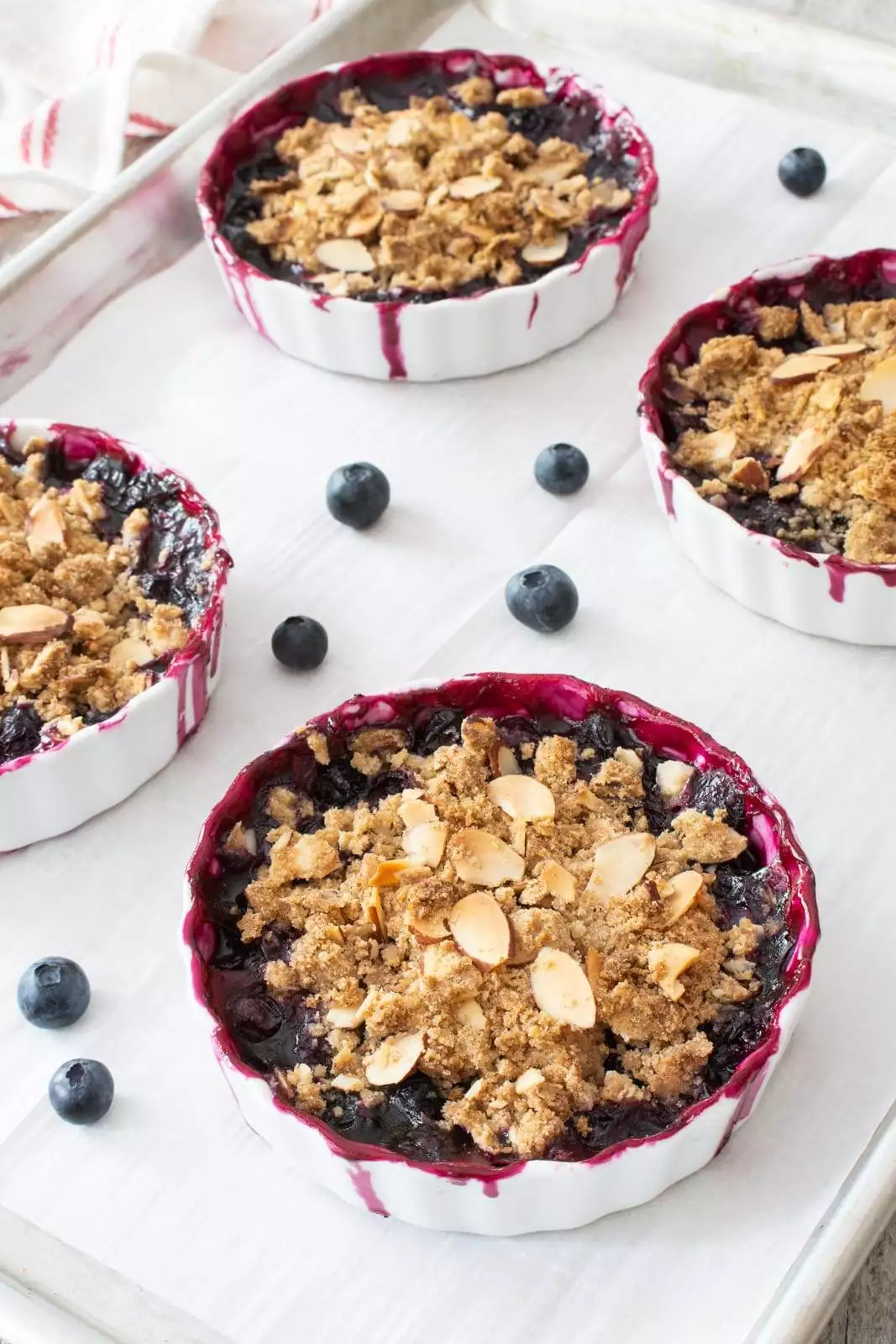 Mini Blueberry Lemon Almond Crisps