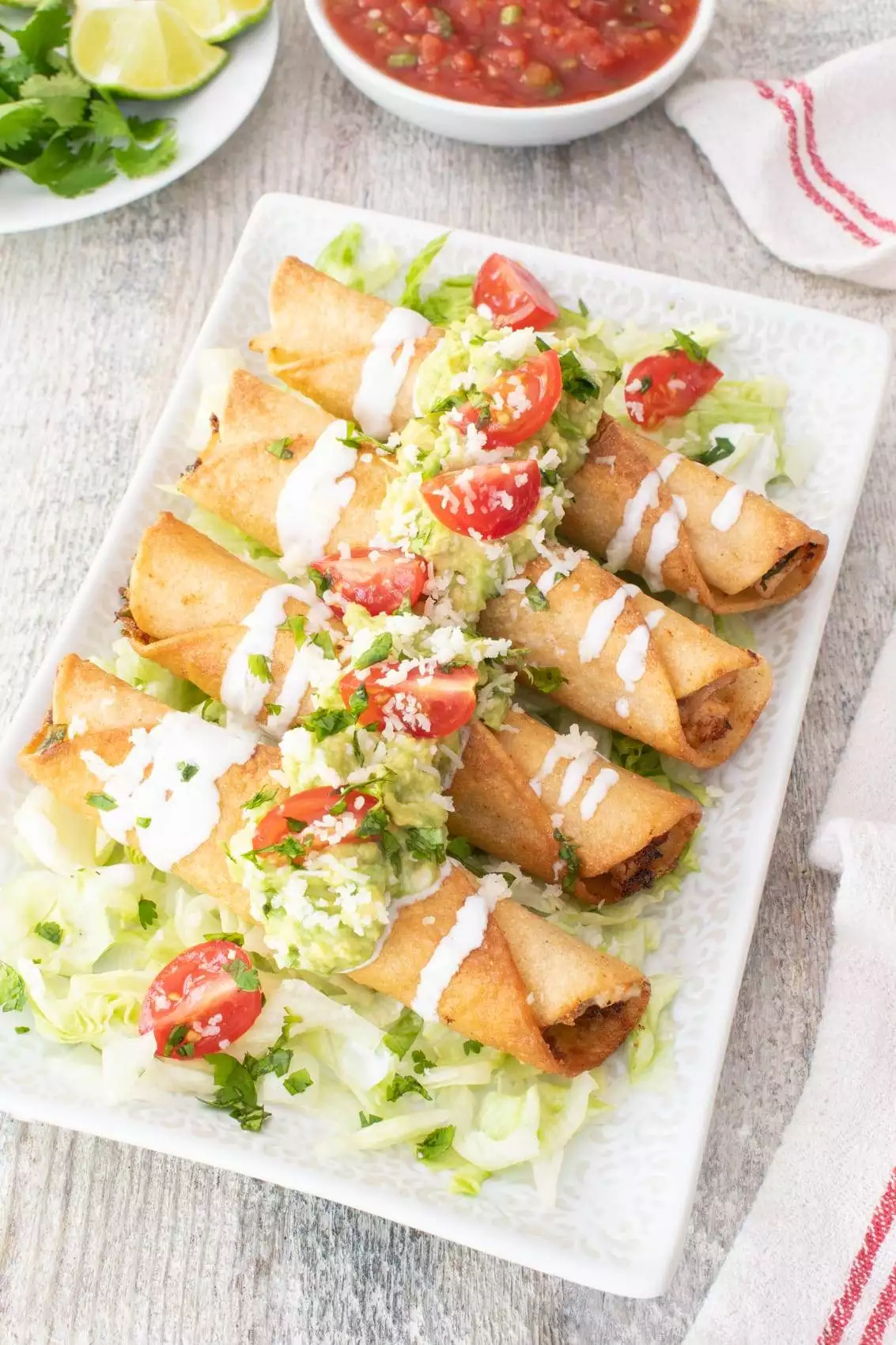 Cheesy Chicken Taquitos