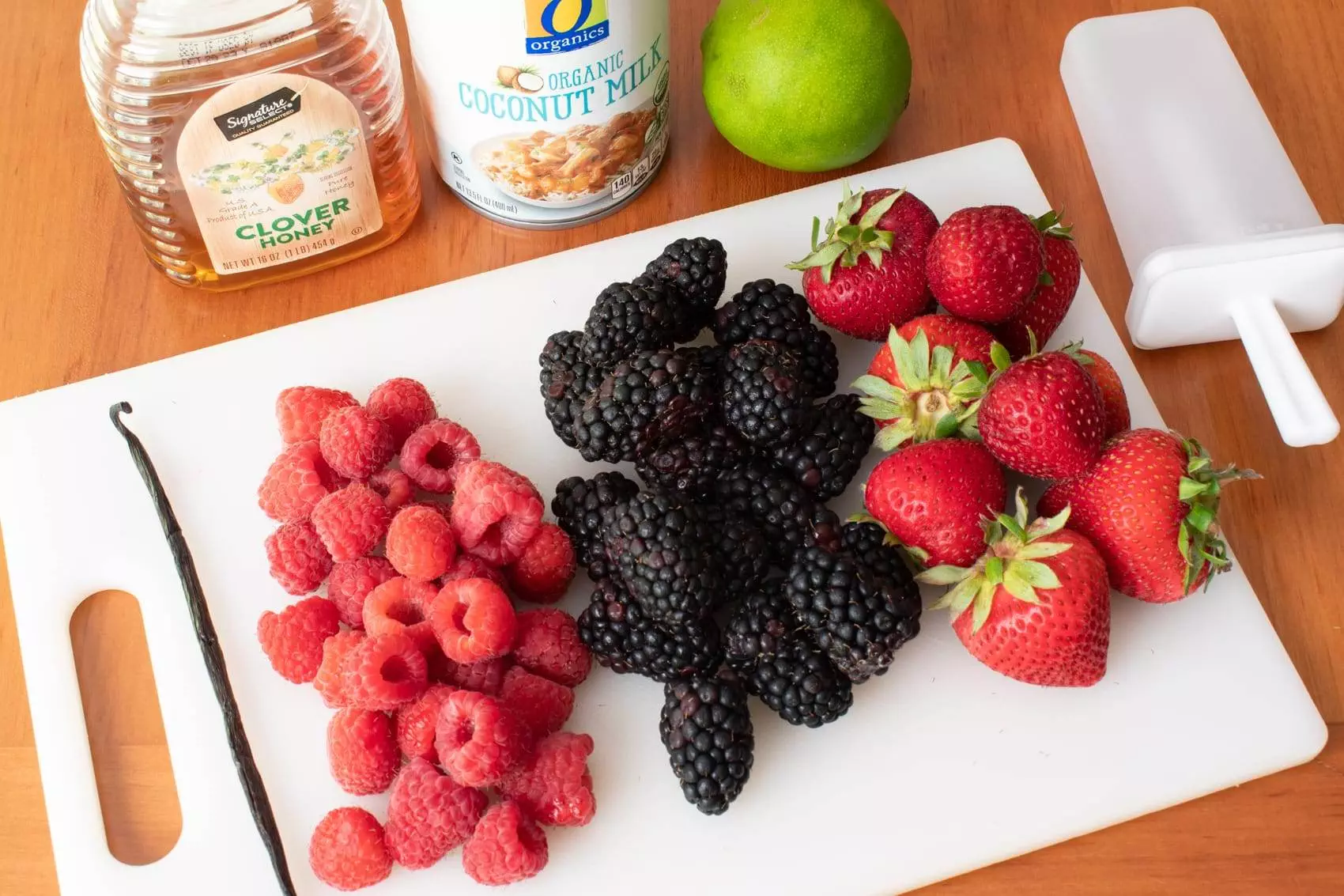 Triple Berry Coconut Popsicles