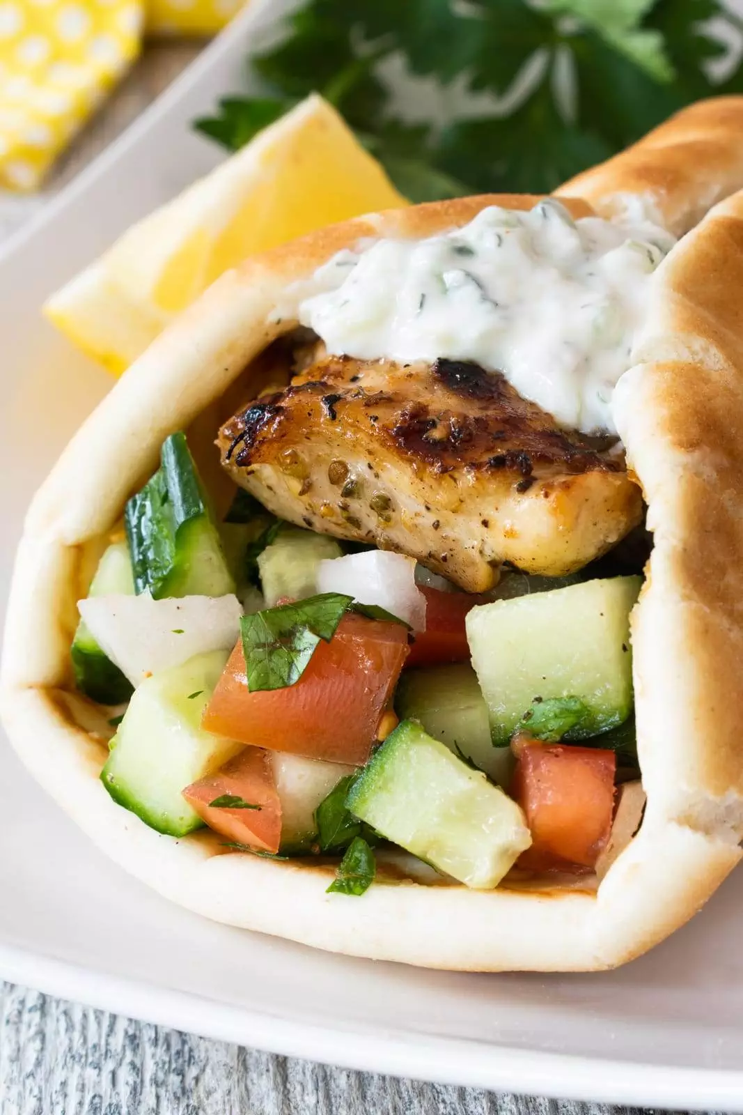 Greek Chicken Gyros