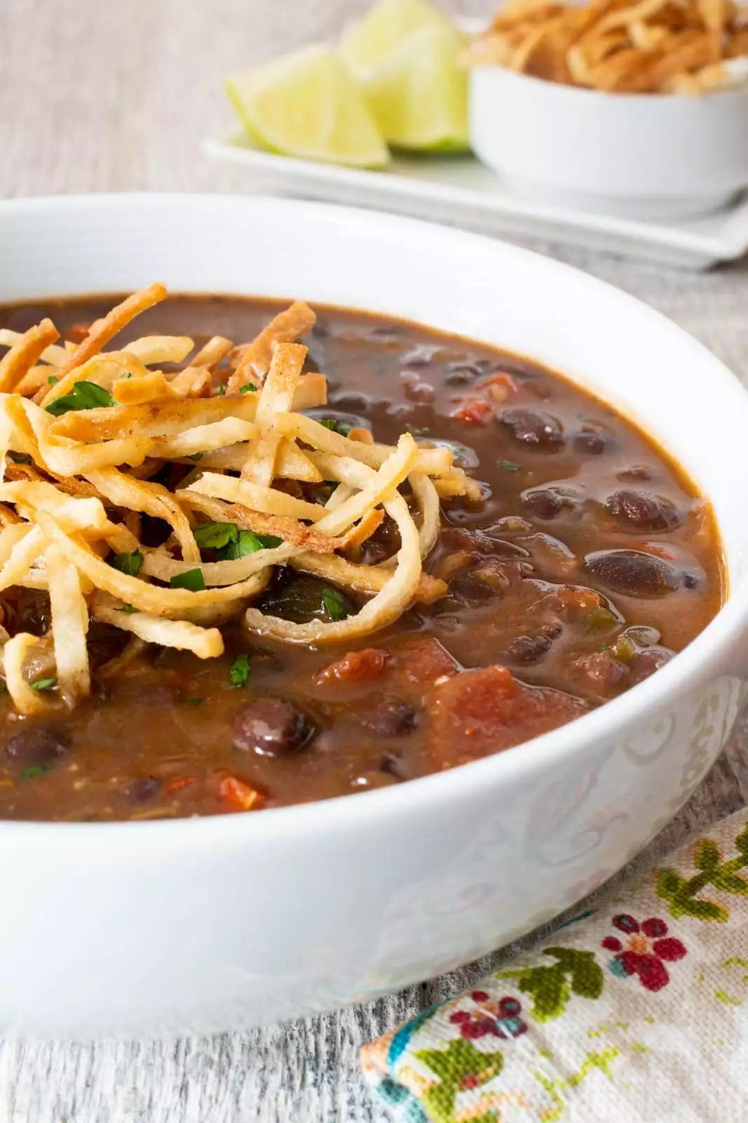 Black Bean and Roasted Poblano Soup