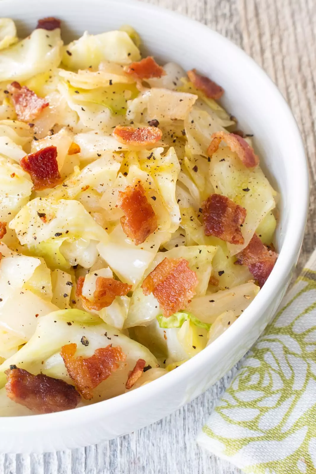 Fried Cabbage with Bacon