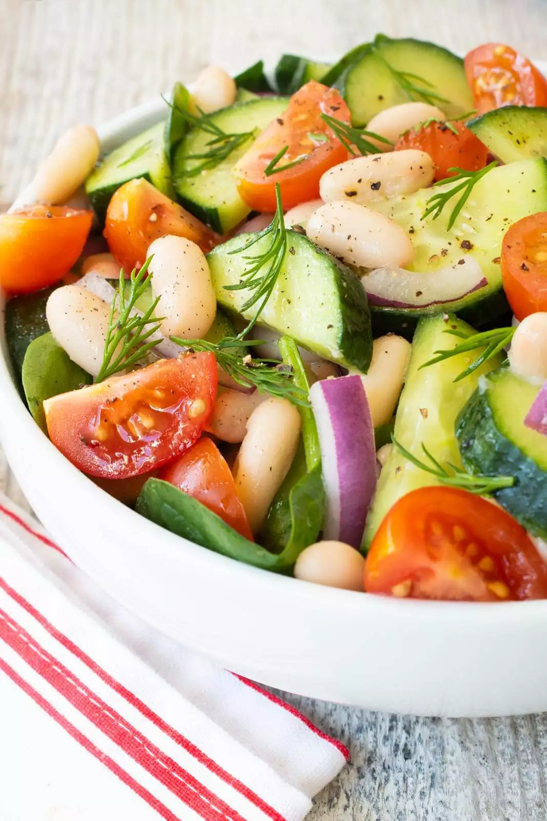 White Bean Cucumber Salad