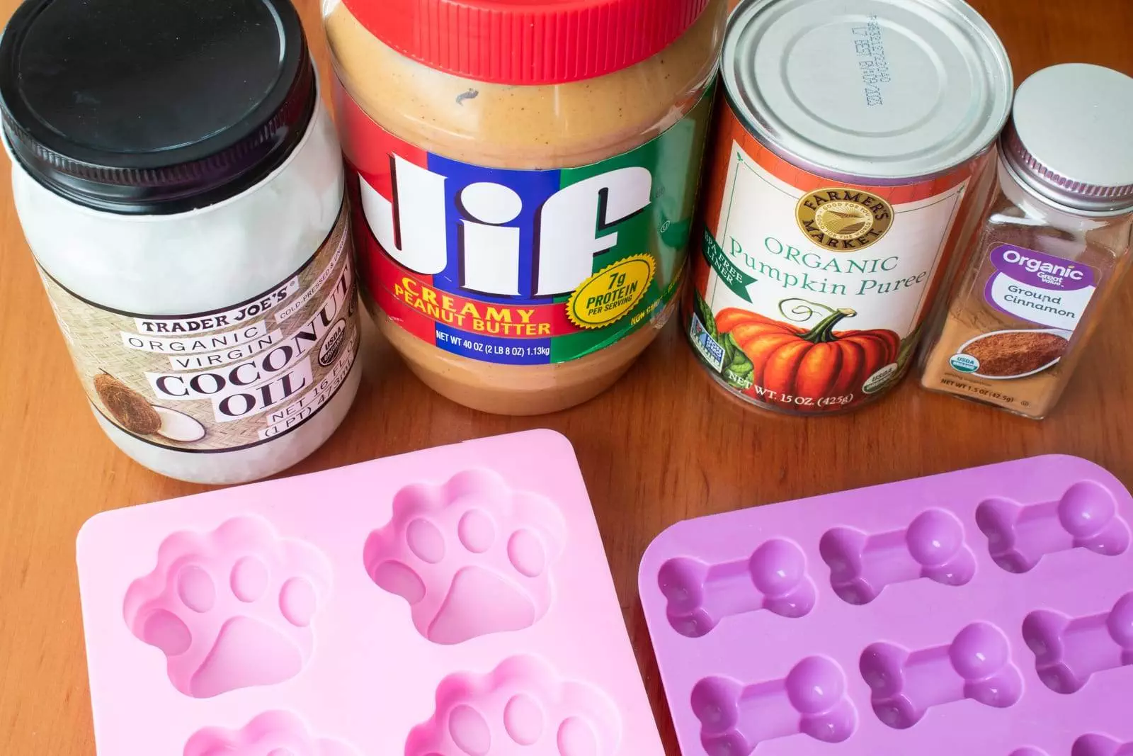 Frozen Pumpkin Peanut Butter Dog Treats