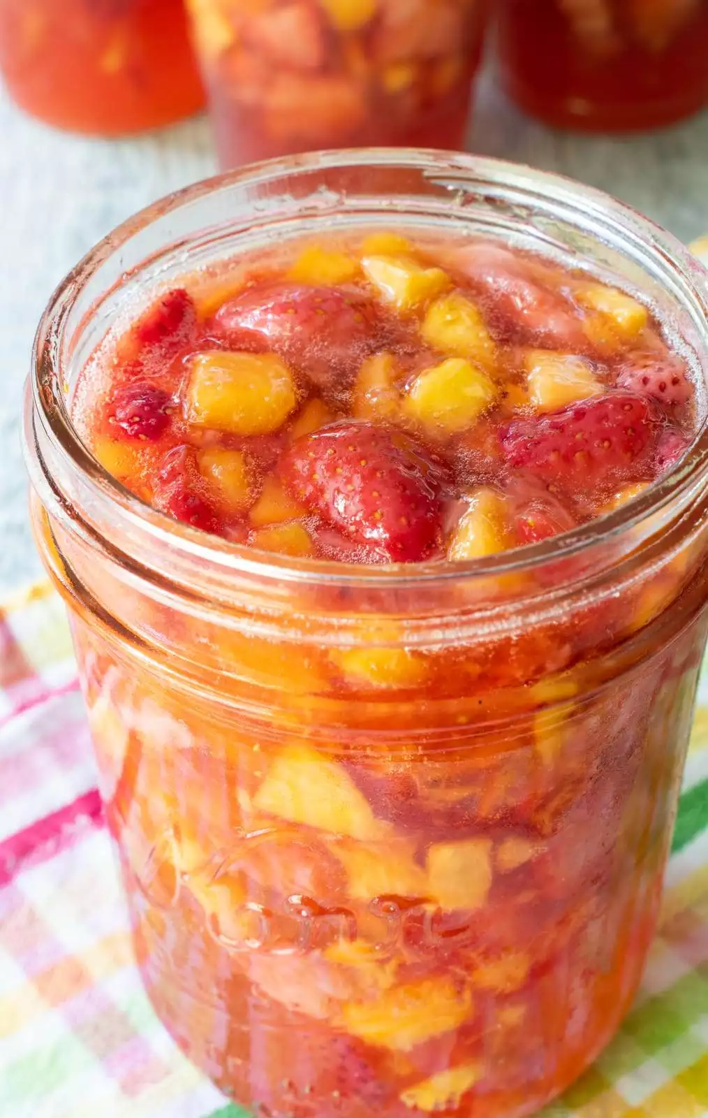 Strawberry Peach Freezer Jam