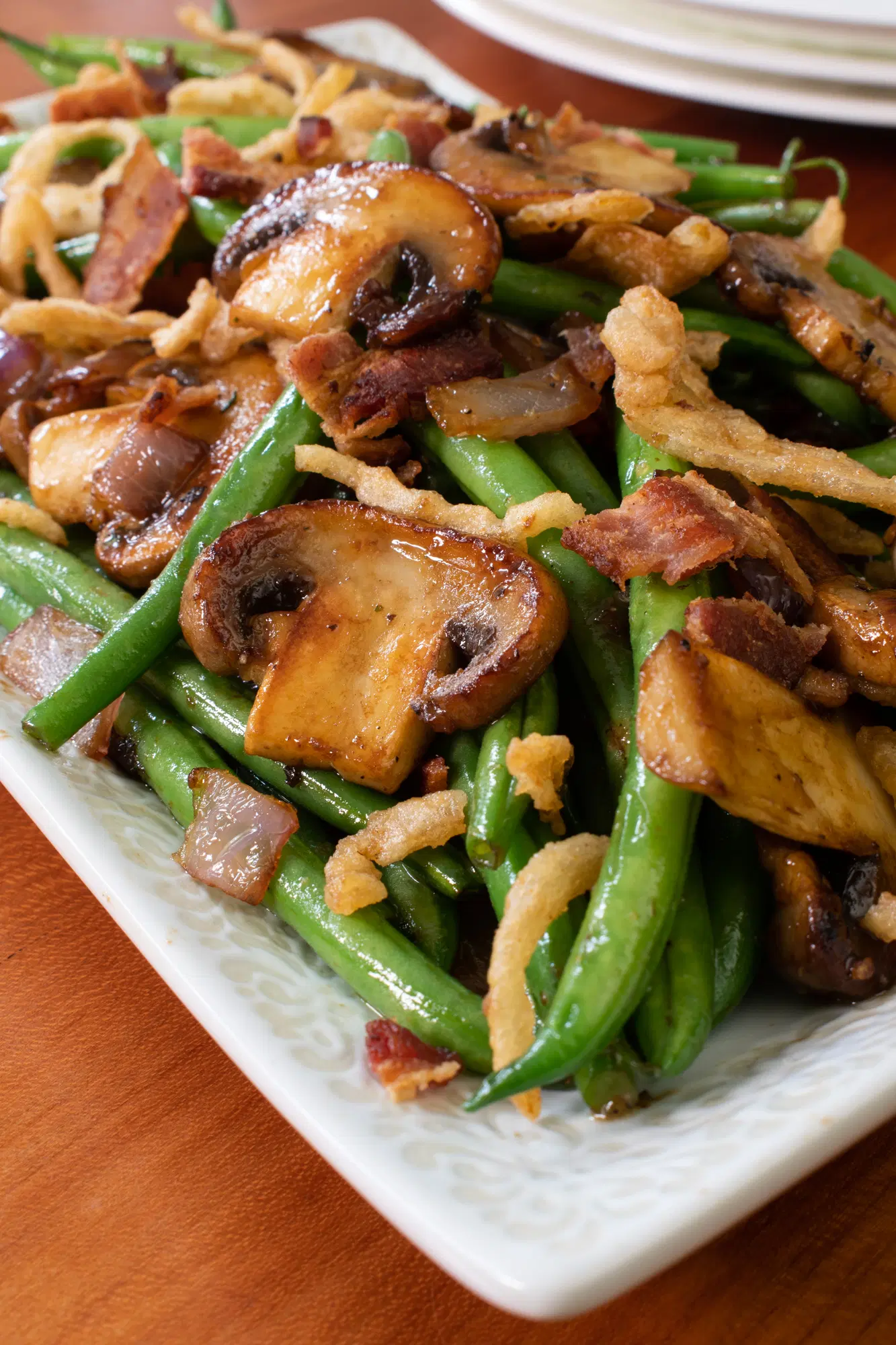 Bacon Ranch Green Beans