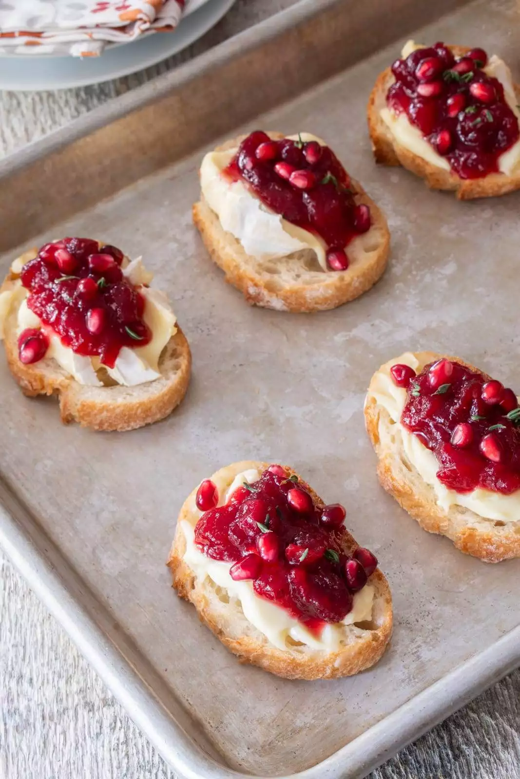 Cranberry Chutney and Brie Crostini