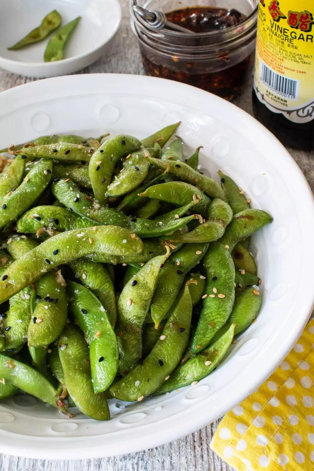 Spicy Sesame Ginger Edamame