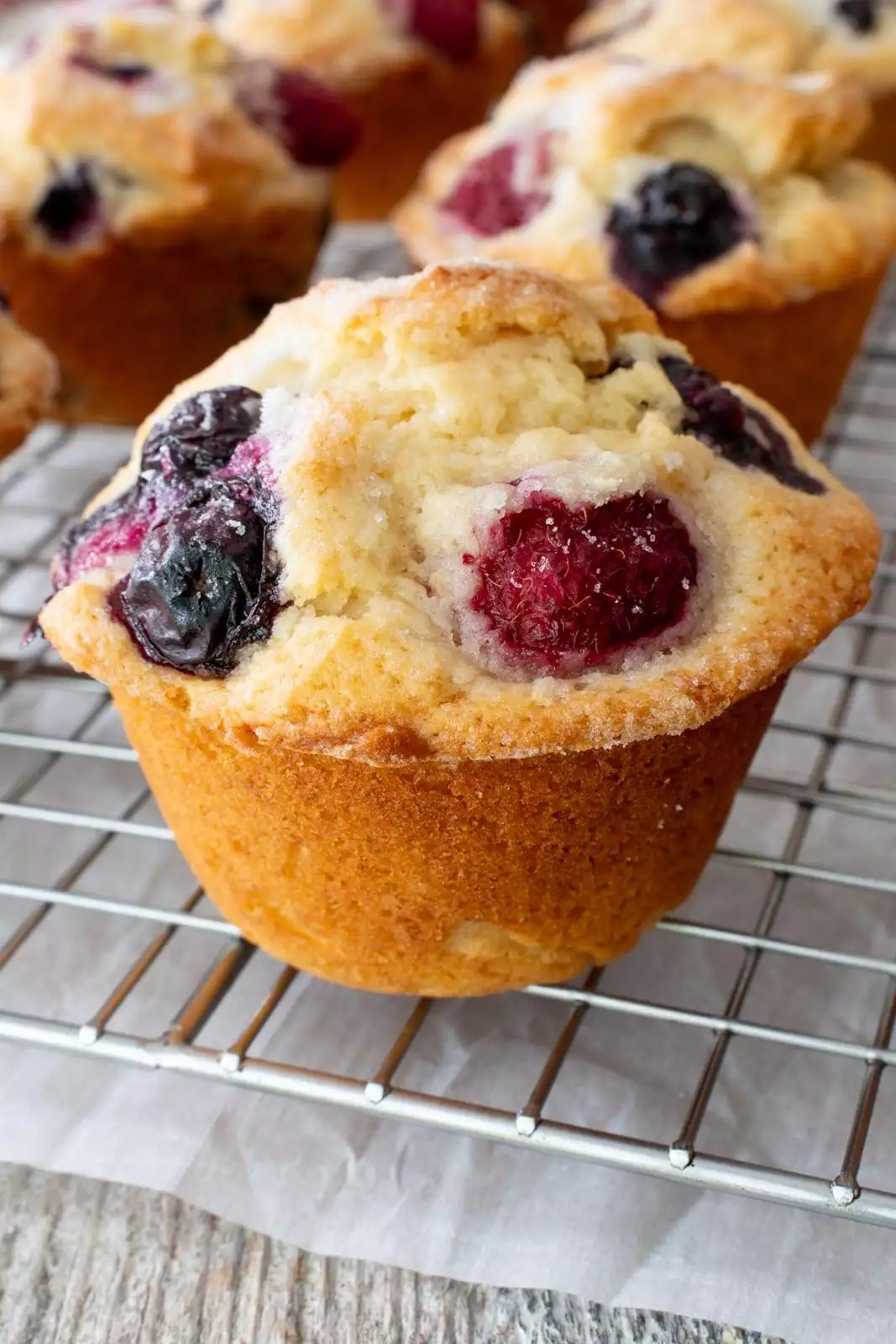 Blueberry-Raspberry Muffins