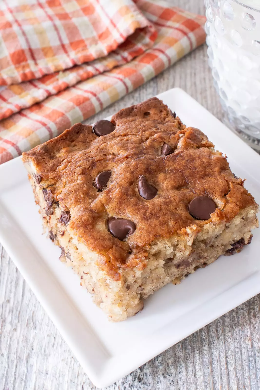 Chocolate Chip Banana Snack Cake