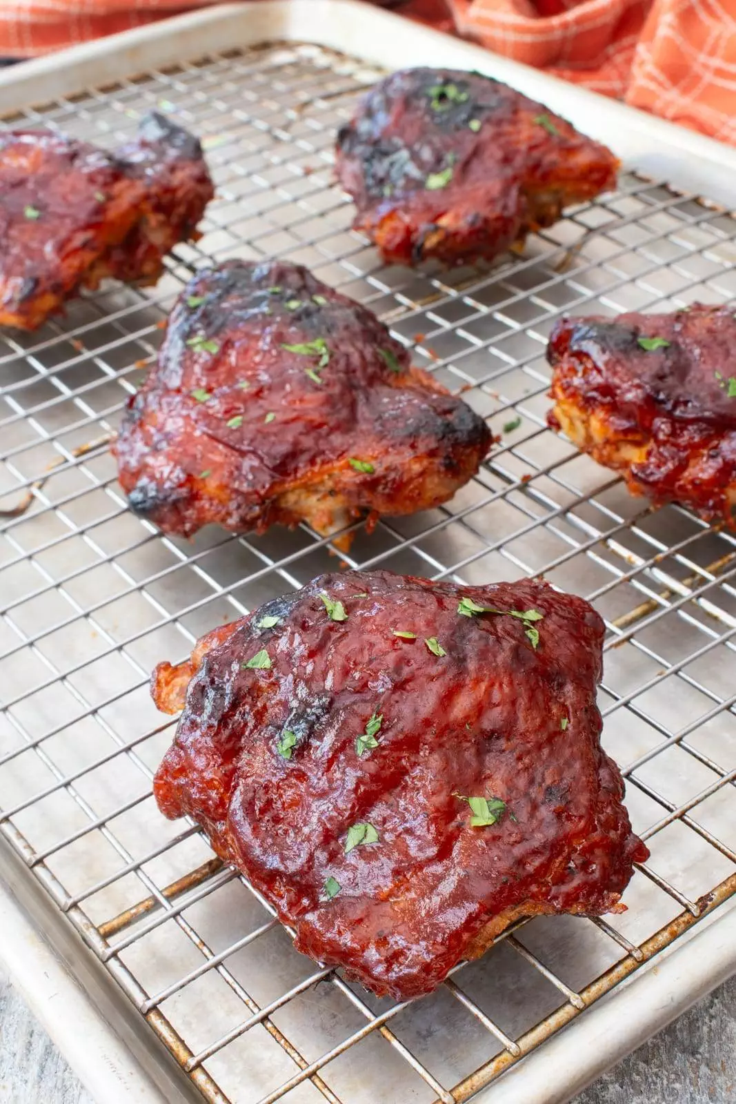 Baked BBQ Chicken Thighs