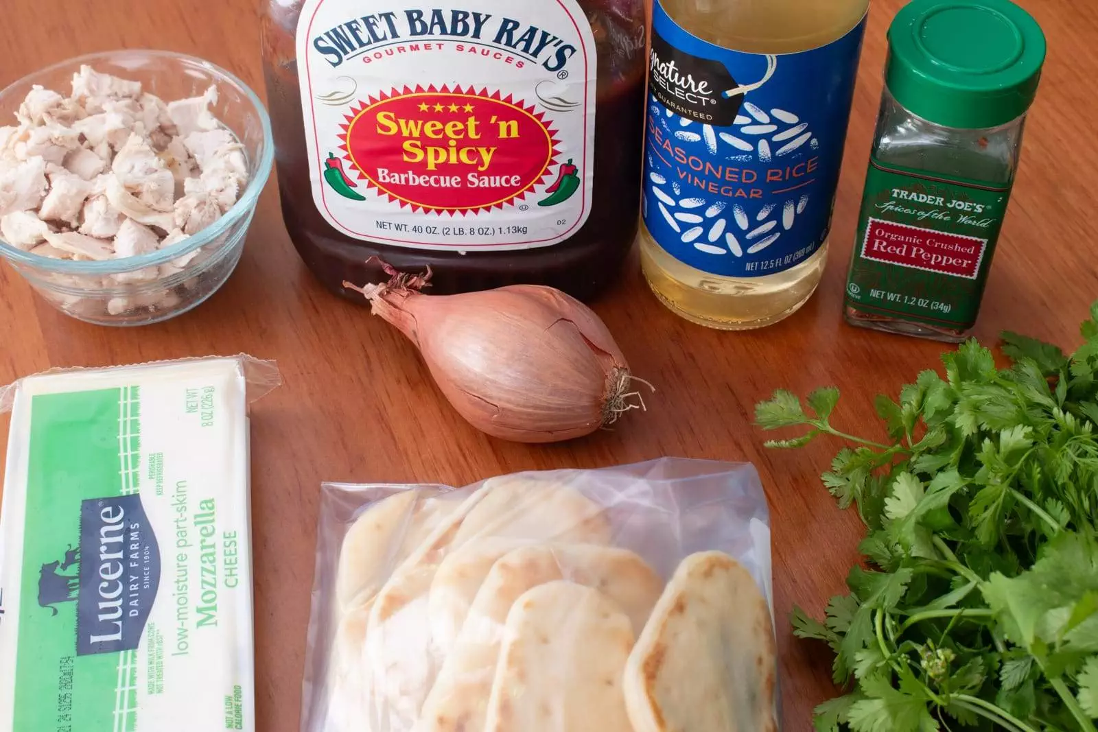 Mini BBQ Chicken Naan Pizzas