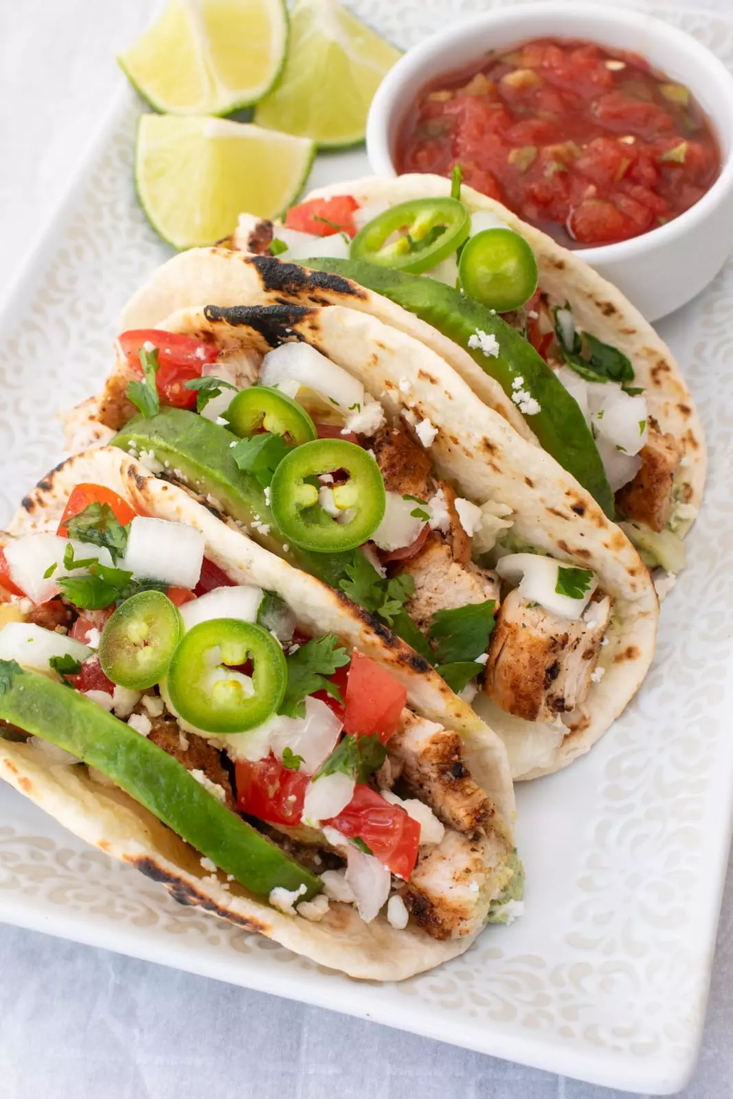 Spicy Chicken Street Tacos