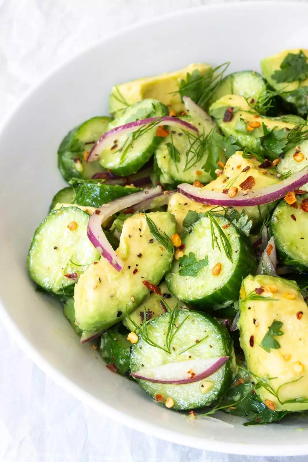 Avocado Cucumber Salad