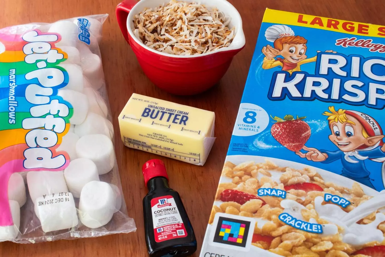 Toasted Coconut Brown Butter Rice Krispie Treats