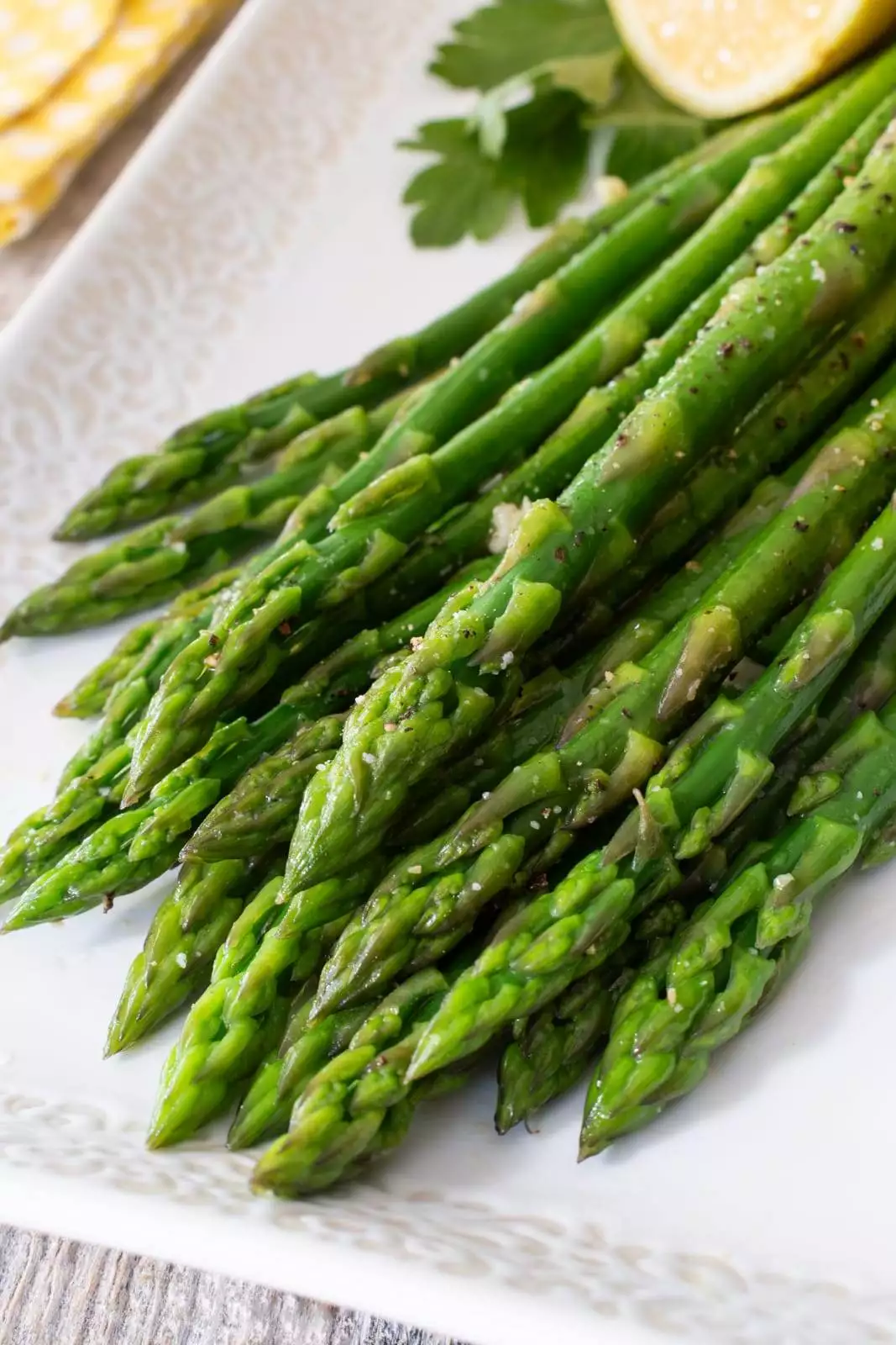 Lemon Garlic Asparagus