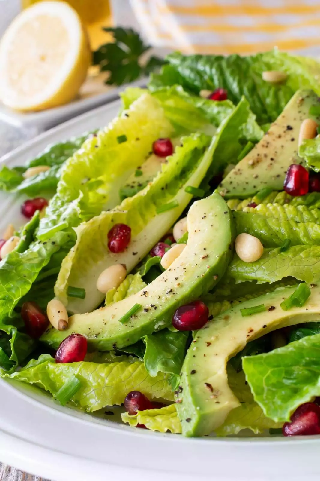 Lemony Romaine and Avocado Salad