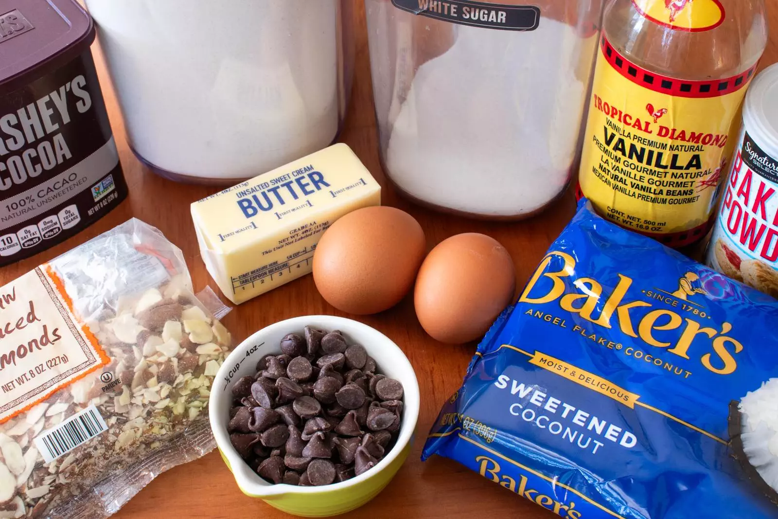 Coconut Almond Brownies