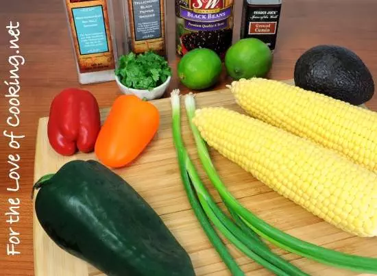 Grilled Corn, Poblano, and Black Bean Salad