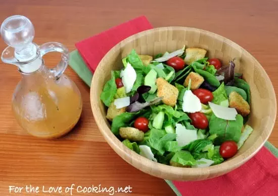 Mixed Green Salad with an Italian Vinaigrette