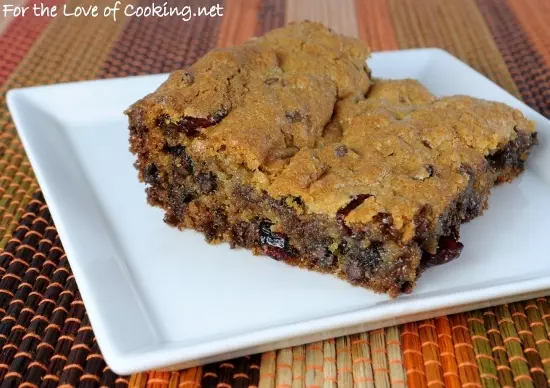 Chocolate-Cherry Blondies