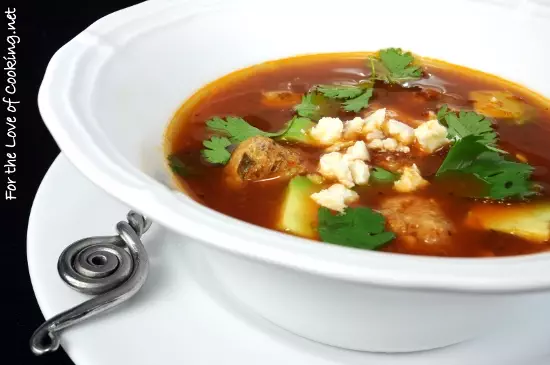 Mexican Meatball Soup