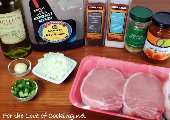 Apricot-Soy Pork Chops 