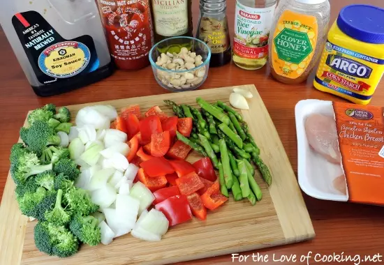 Sriracha Honey Cashew Chicken