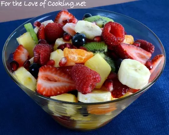 Fruit Salad with a Citrus Vanilla Sauce