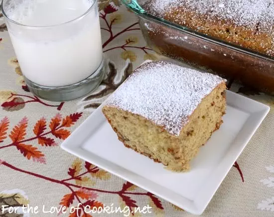 Banana and Candy Pecan Cake