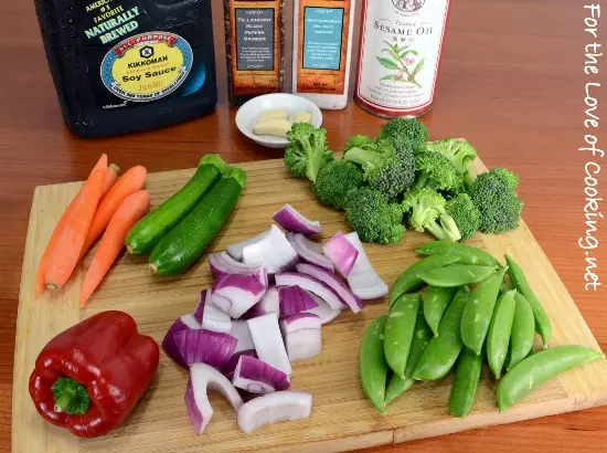 Soy-Sesame Vegetable Sauté